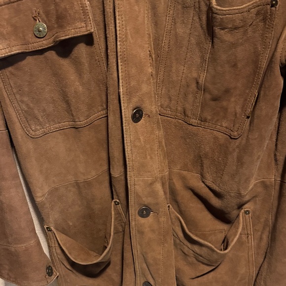Timberland Weather Gear Brown Genuine Leather Jacket - Picture 5 of 9